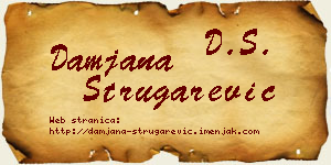 Damjana Strugarević vizit kartica